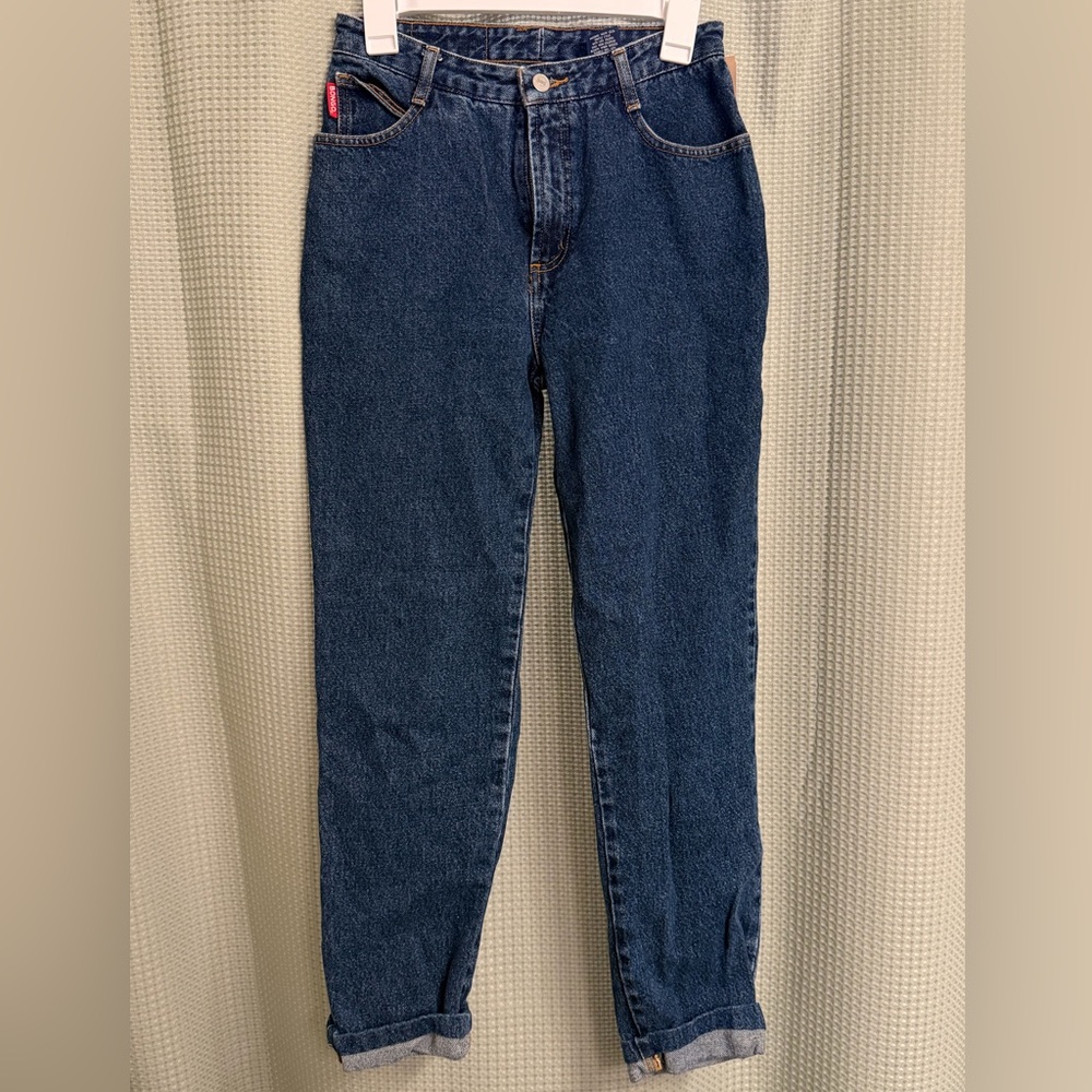 Vintage Bongo High-Waist Dark Wash Women's Jeans Slim Fit
